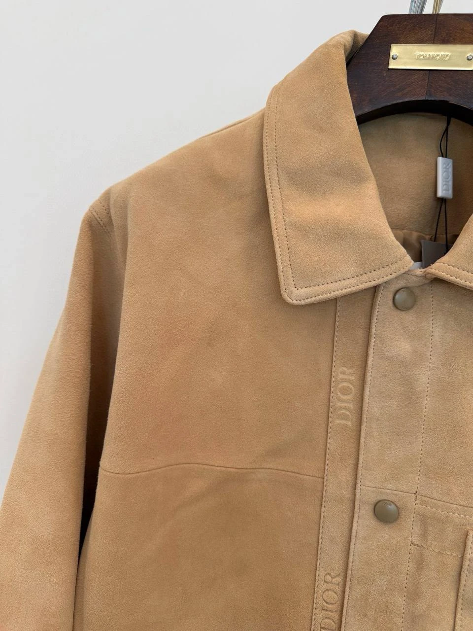 CHRISTIAN DIOR Мужская кожаная куртка из овчины CHRISTIAN DIOR Мужская кожаная куртка из овчины