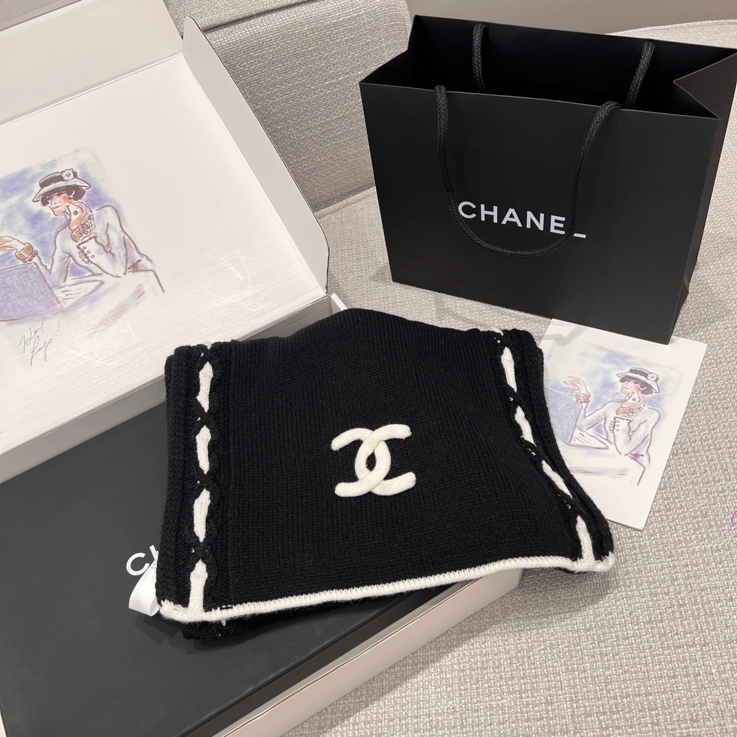 CHANEL Женский шарф и кашемира 