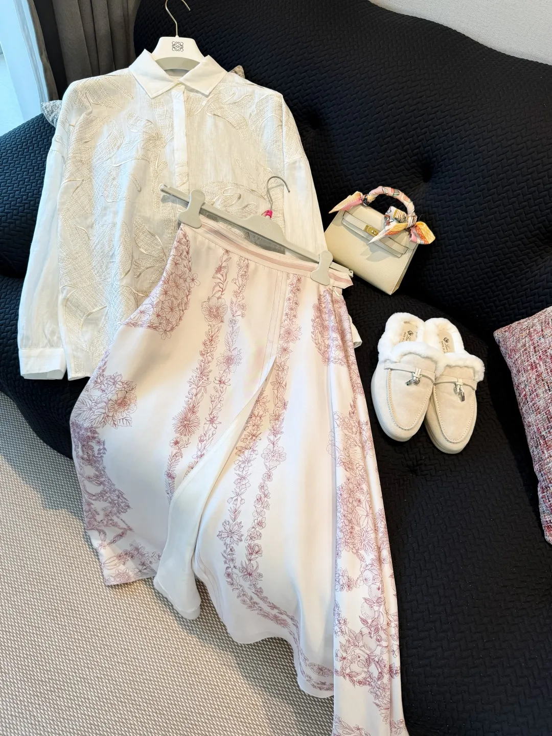 HERMES Женская юбка шёлк HERMES Женская юбка шёлк