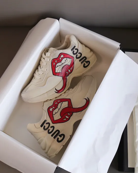 GUCCI Кроссовки с 5D печатью Rhyton Dad Shoes