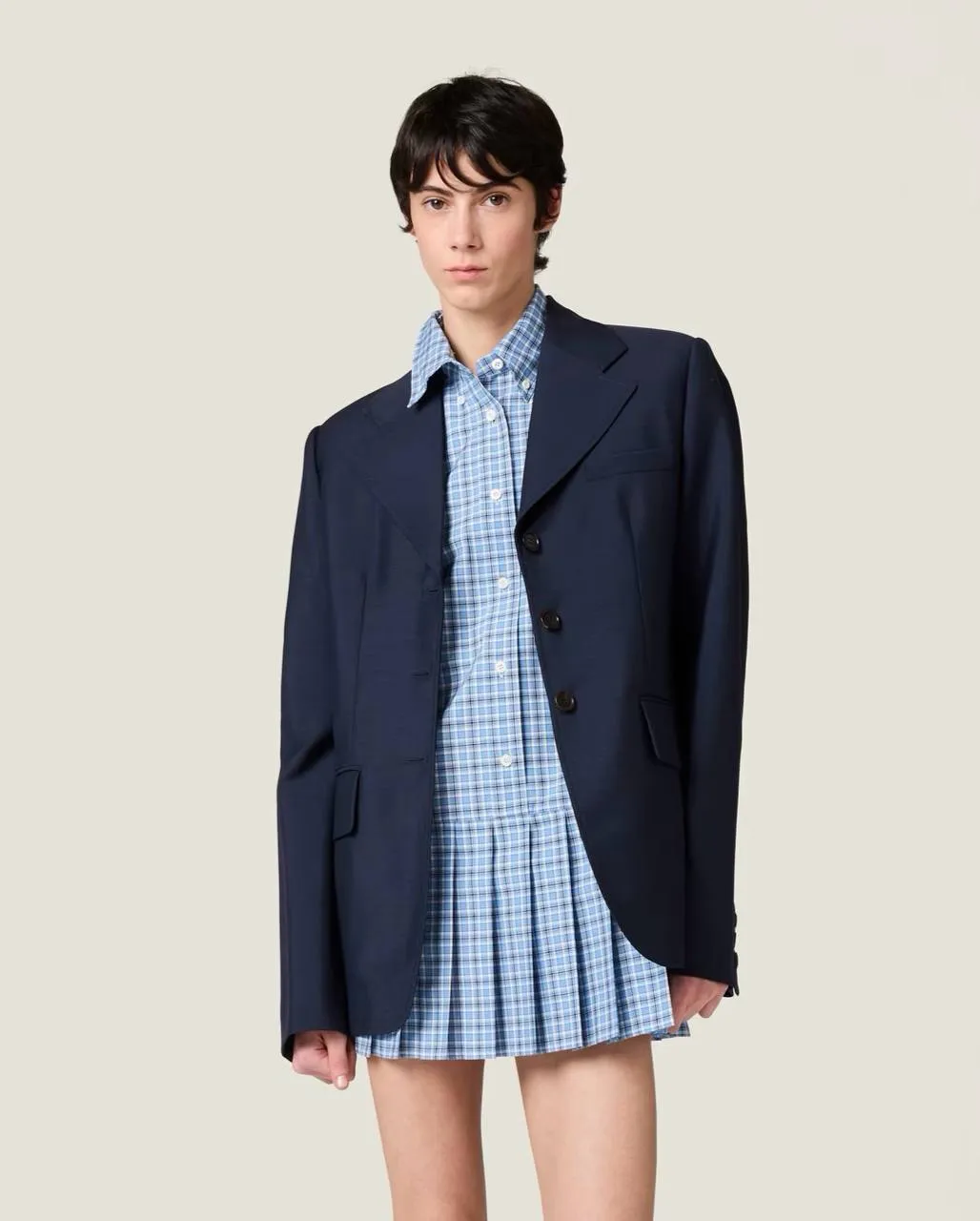 MIU MIU Женское платье в клетку MIU MIU Женское платье в клетку