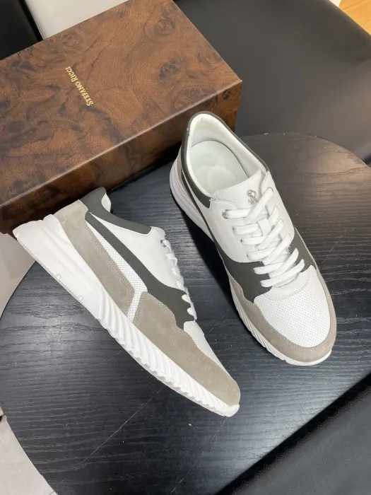 STEFANO RICCI Мужские кроссовки из телячьей кожи