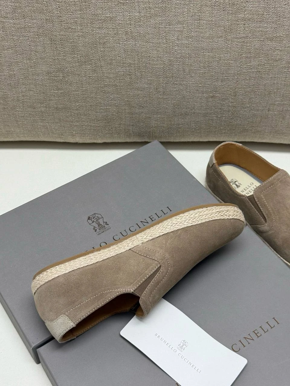 BRUNELLO CUCINELLI Мужские мокасины без шнуровки BRUNELLO CUCINELLI Мужские мокасины без шнуровки