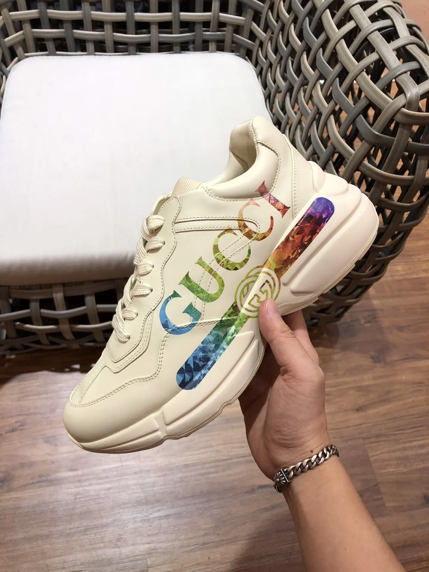 GUCCI Мужские кроссовки с 5D печатью GUCCI Мужские кроссовки с 5D печатью