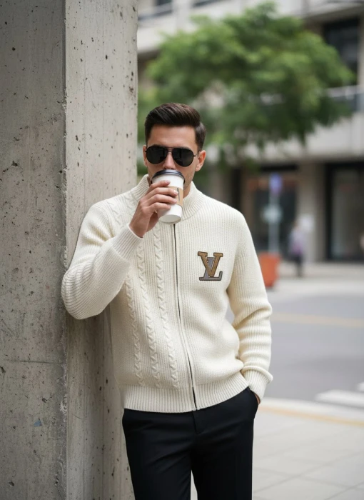 LOUIS VUITTON Мужской кардиган