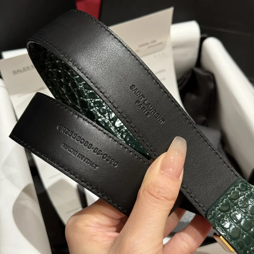 SAINT LAURENT Ремень из яловой кожи