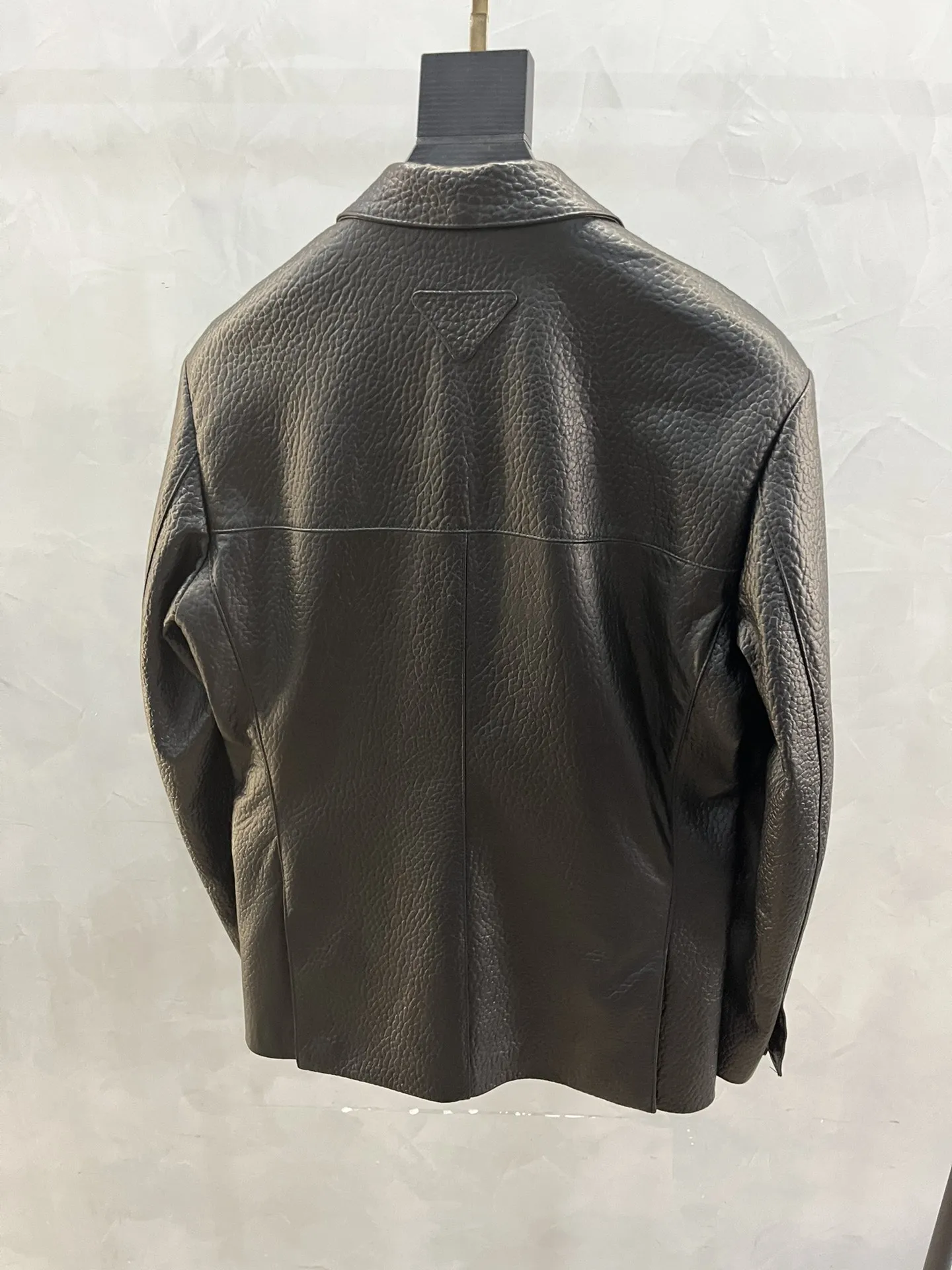 PRADA Мужской кожаный пиджак PRADA Мужской кожаный пиджак