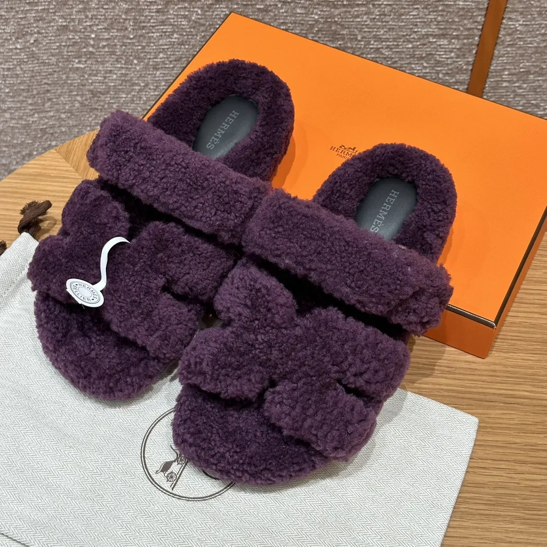 HERMES Женские сандалии Chypre из шерсти