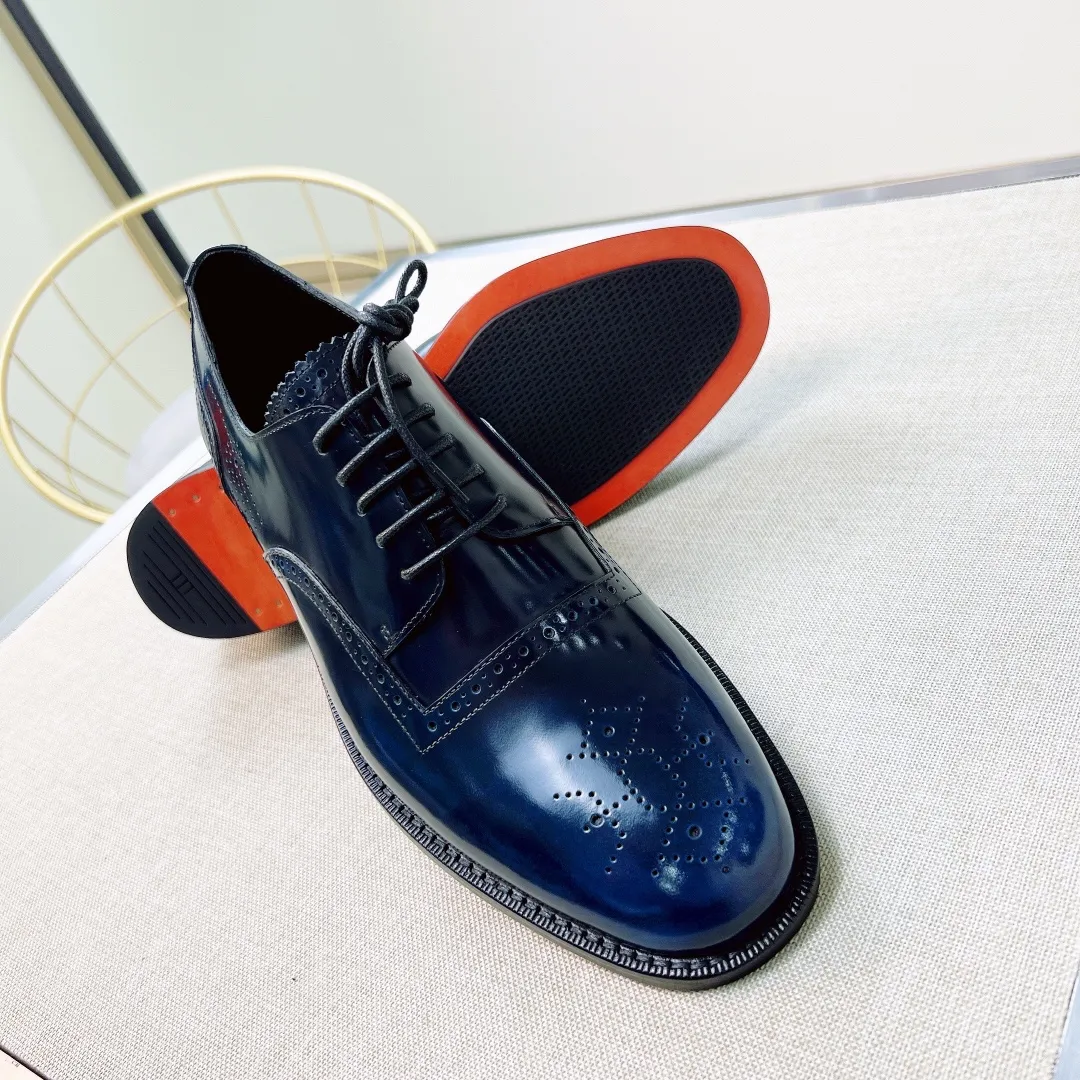 HERMES Мужские туфли из воловьей кожи