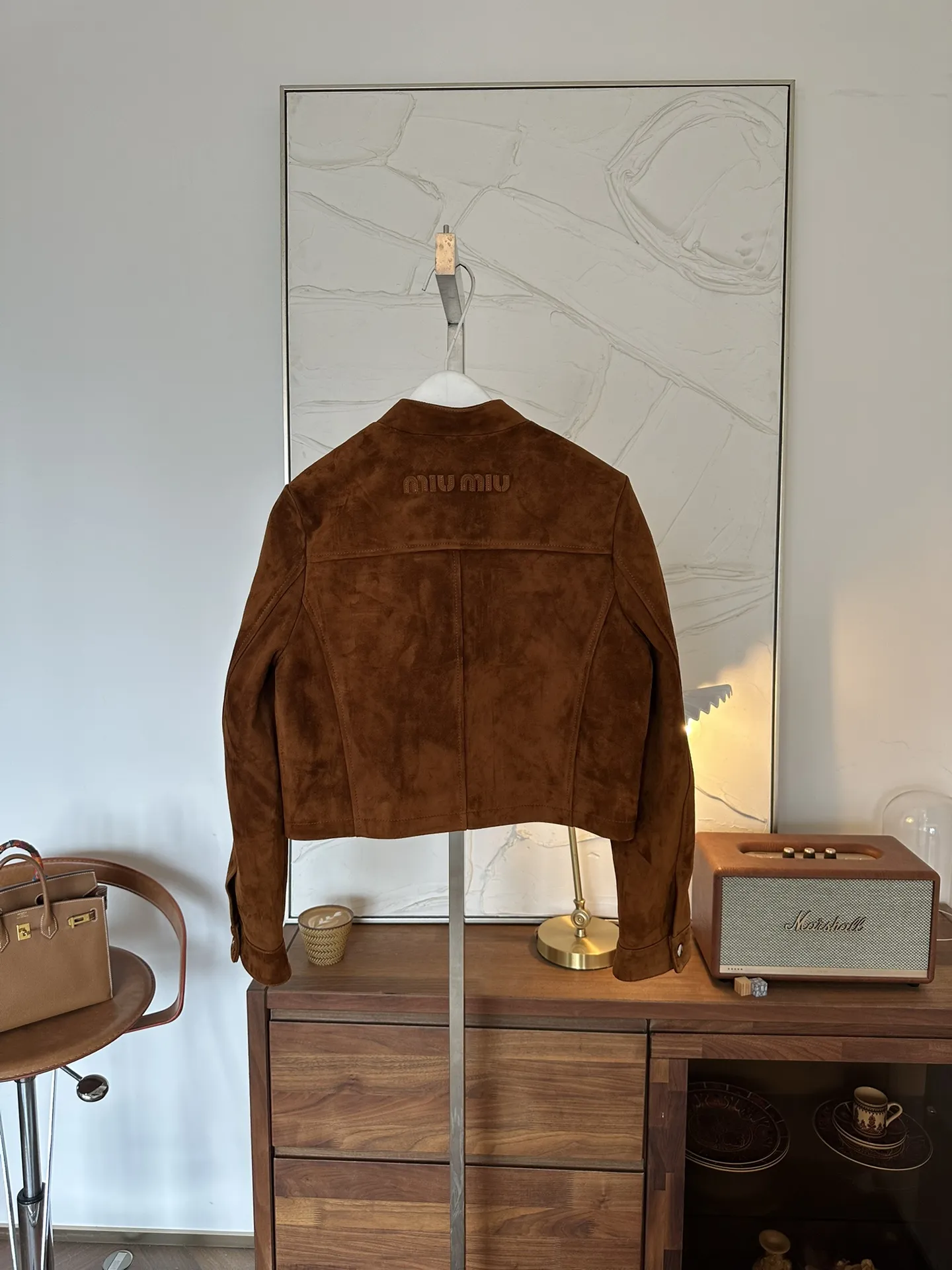 MIU MIU Женская куртка из замши MIU MIU Женская куртка из замши