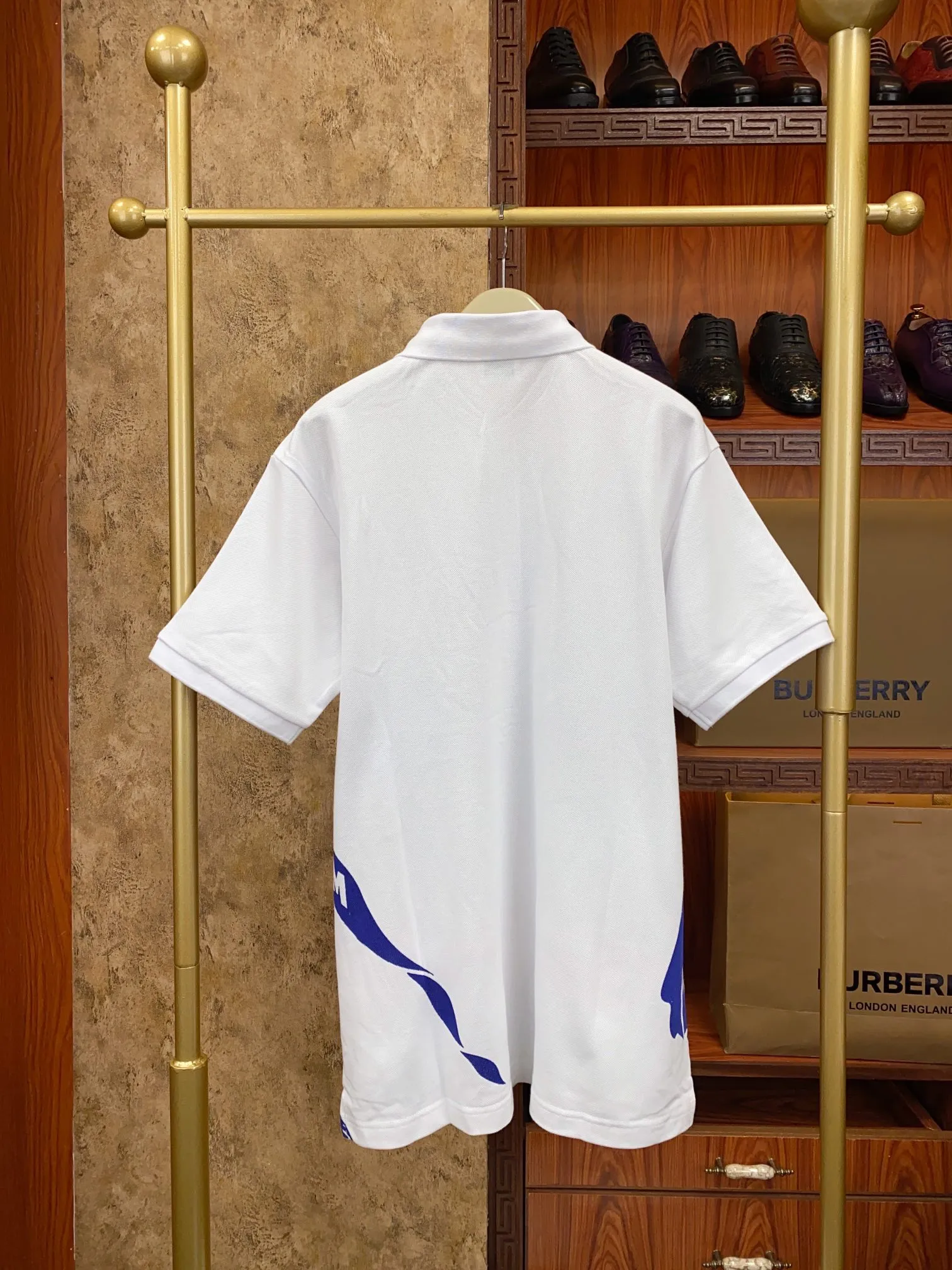 BURBERRY Мужская рубашка ткань пике-хлопок