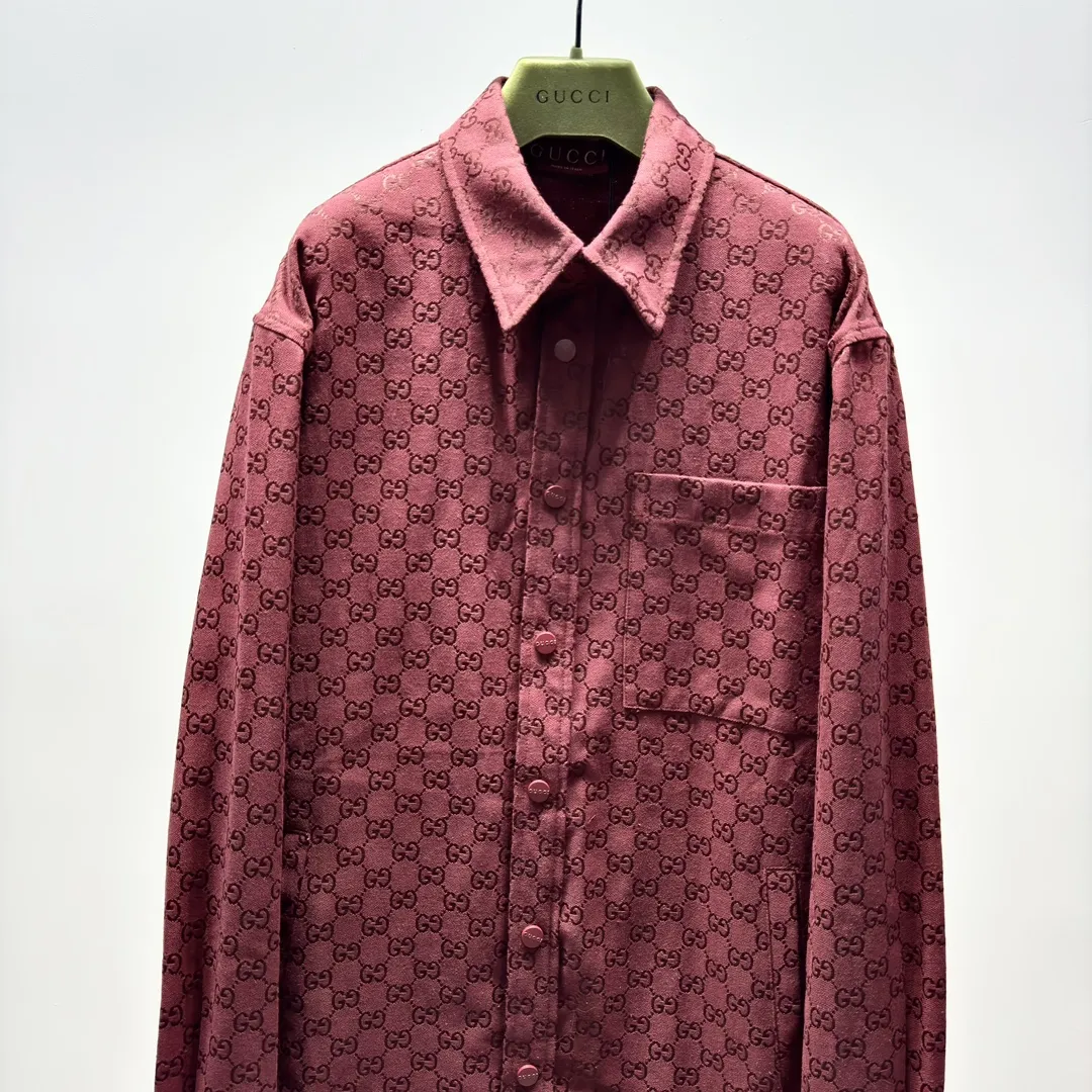GUCCI Мужская рубашка красная GUCCI Мужская рубашка красная