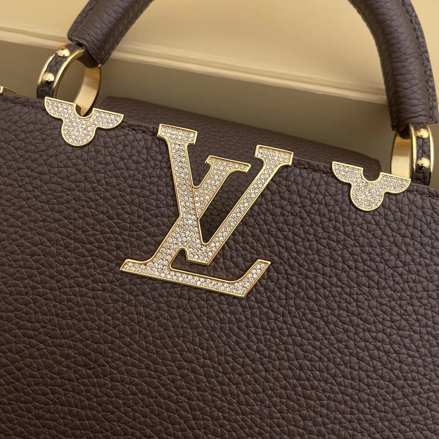 LOUIS VUITTON Женская Сумка Capucines с металлическими вставками