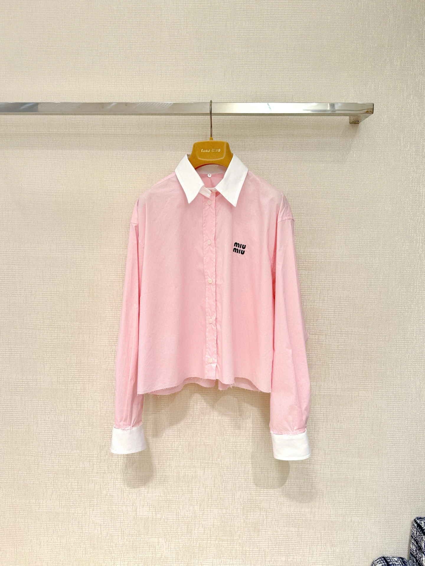 MIU MIU Женская хлопковая рубашка MIU MIU Женская хлопковая рубашка