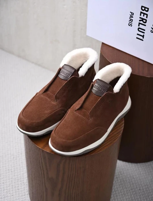 BERLUTI Мужские кроссовки с мехом