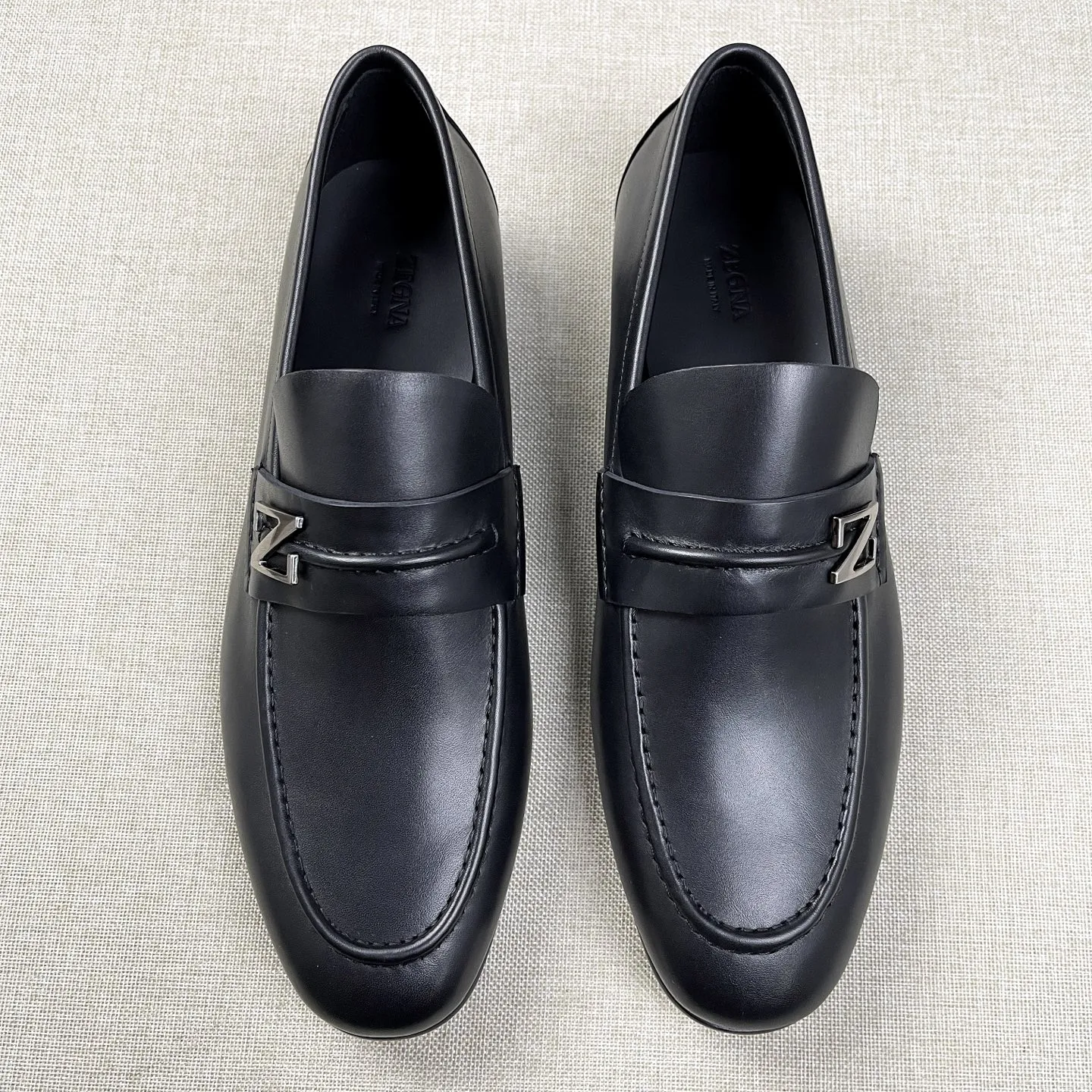 ERMENEGILDO ZEGNA Мужские лоферы телячья кожа в классических цветах