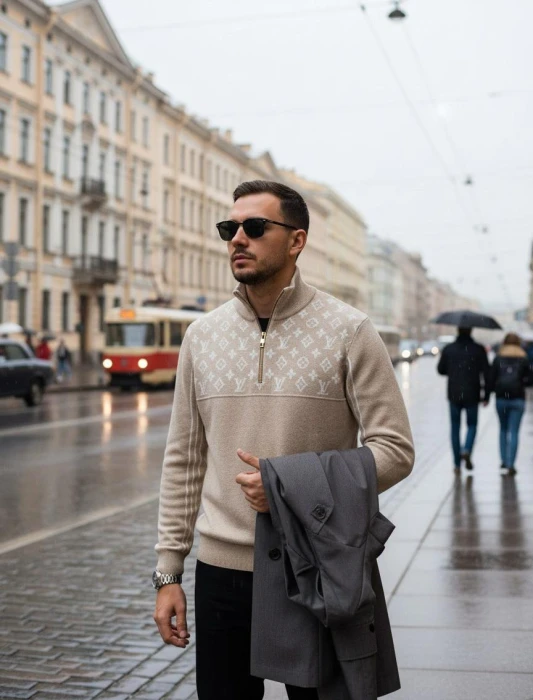 LOUIS VUITTON Мужской пуловер LOUIS VUITTON Мужской пуловер