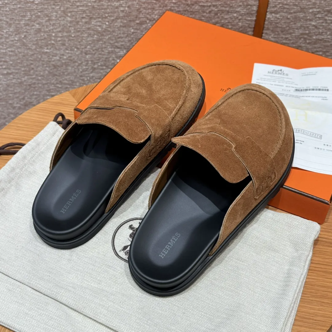 HERMES Мужские мюли Go