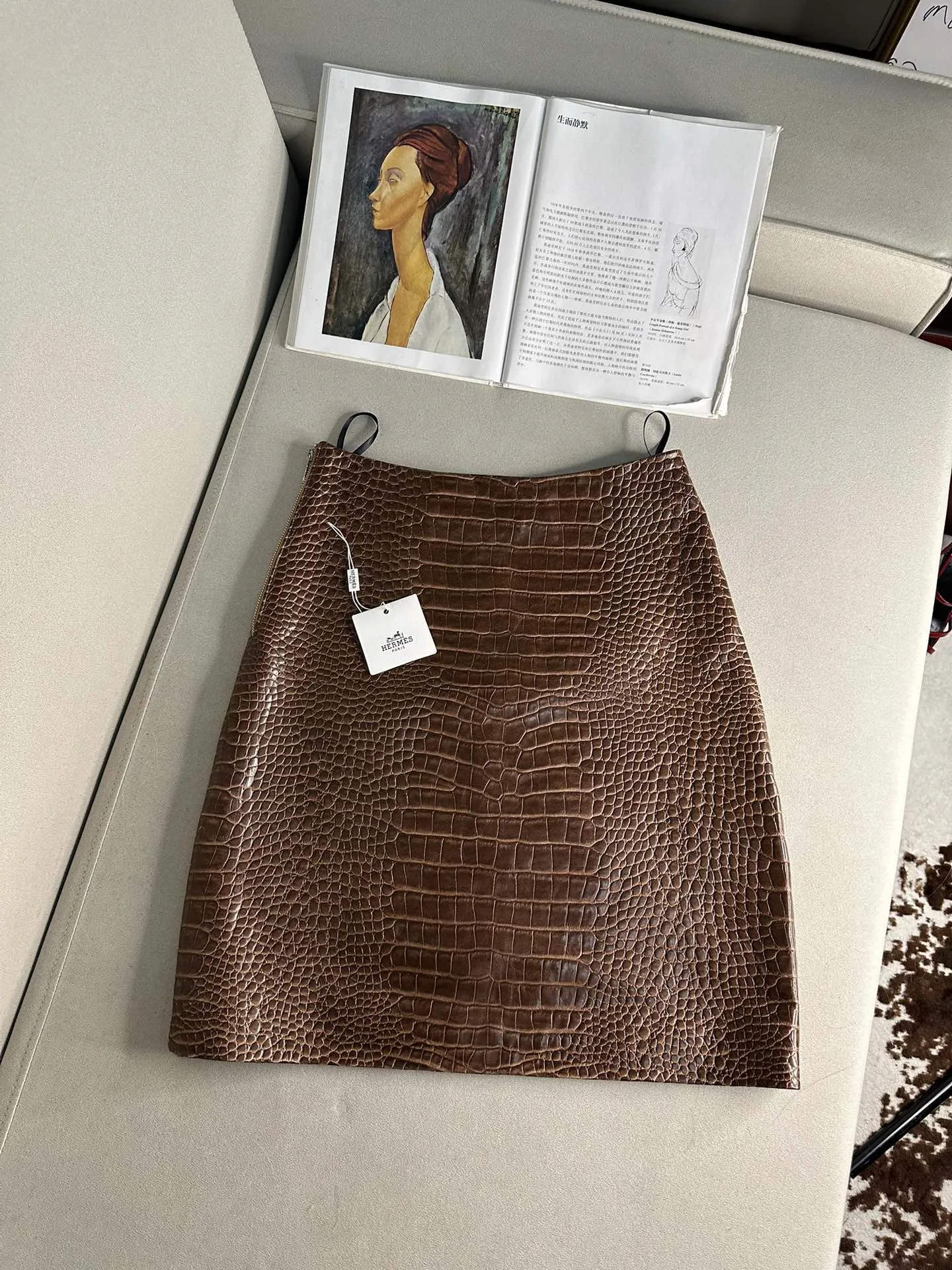 THE ROW Женская кожаная юбка