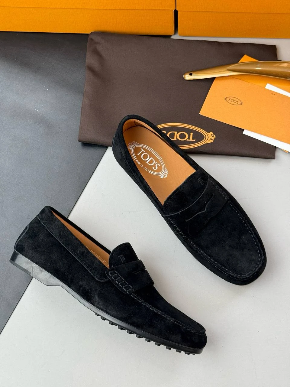 TOD'S Мужские лоферы из телячьей кожи TOD'S Мужские лоферы из телячьей кожи