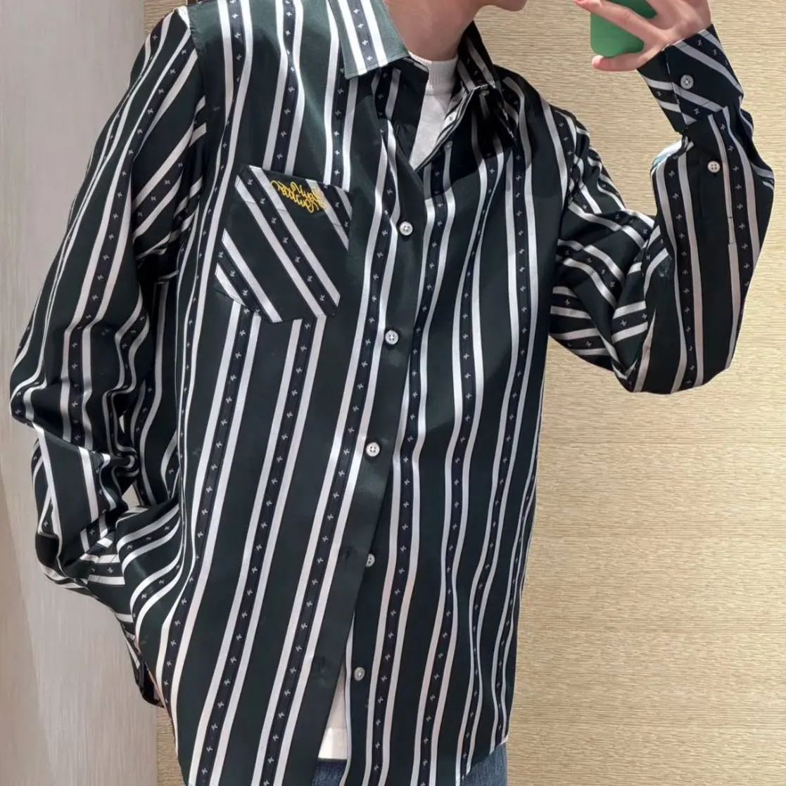 LOUIS VUITTON Мужская рубашка в полоску LOUIS VUITTON Мужская рубашка в полоску