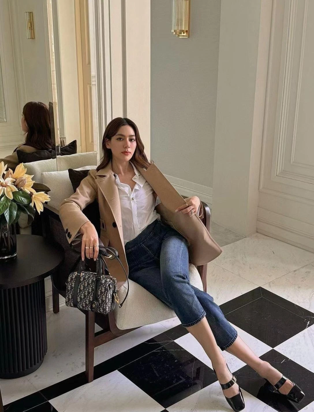 CHRISTIAN DIOR Женская сумка Groove 20 из денима CHRISTIAN DIOR Женская сумка Groove 20 из денима