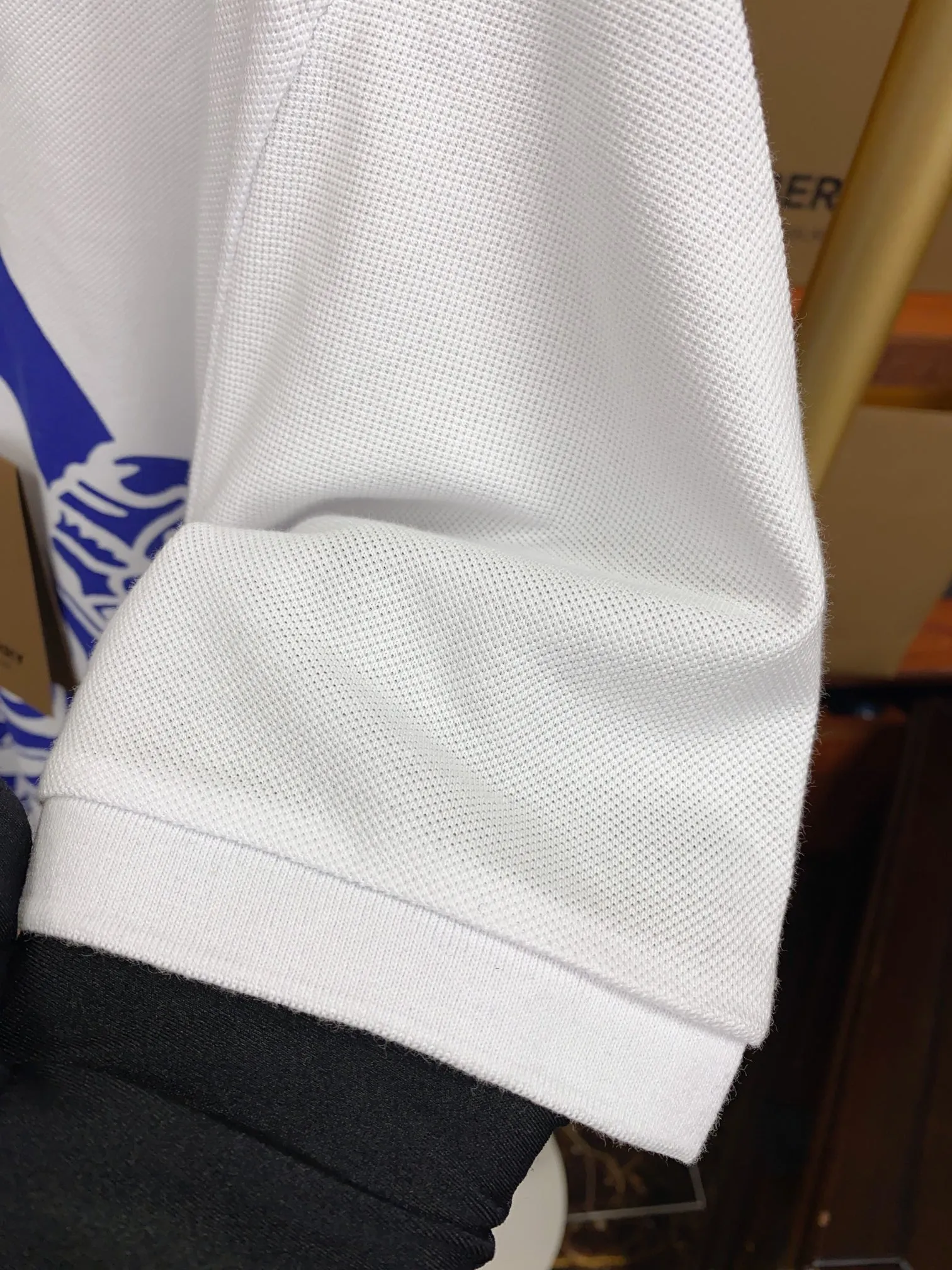 BURBERRY Мужская рубашка ткань пике-хлопок