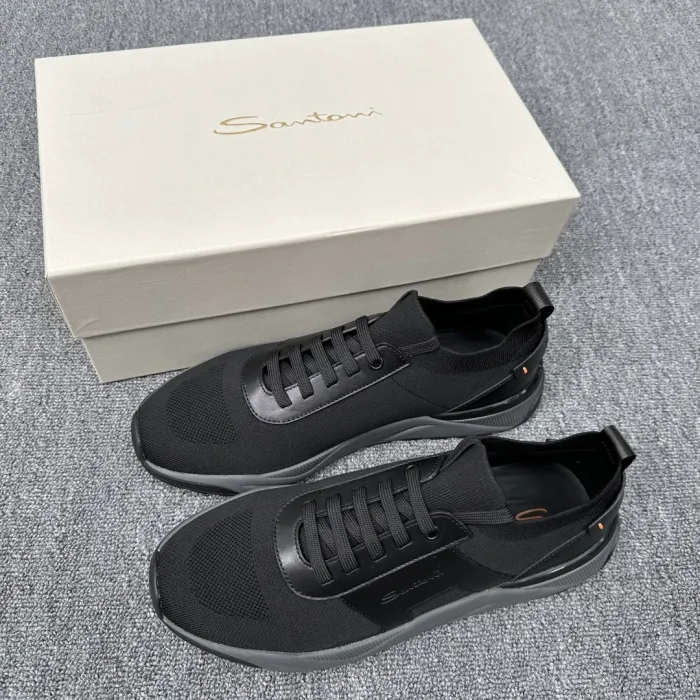 SANTONI Мужские кроссовки коровья кожа