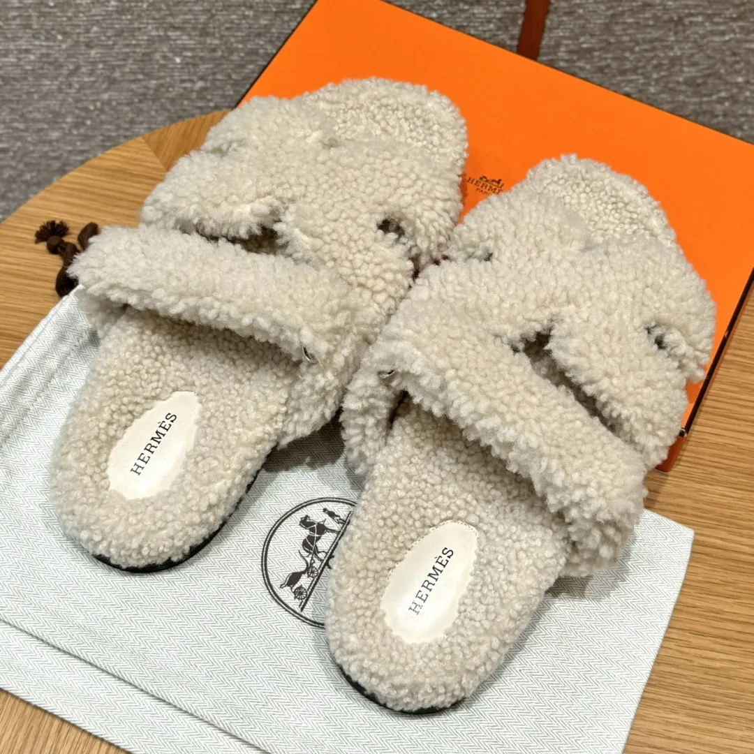 HERMES Мужские сандалии Chypre из шерсти HERMES Мужские сандалии Chypre из шерсти