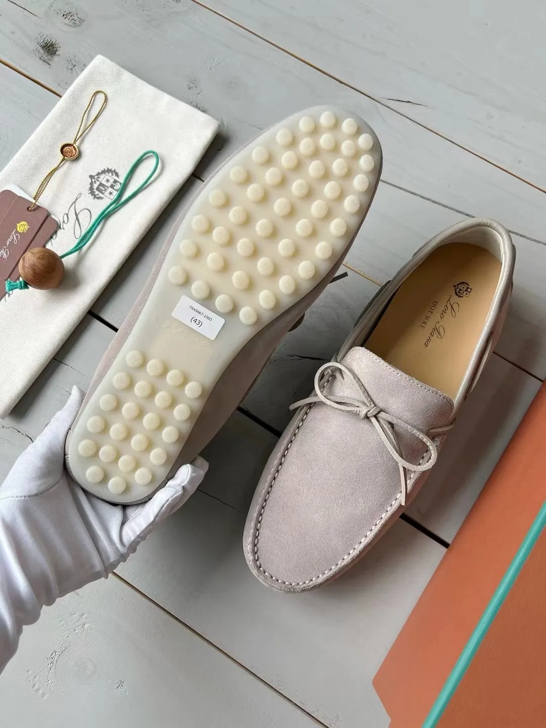 LORO PIANA Мужские мокасины с точечной подошвой LORO PIANA Мужские мокасины с точечной подошвой