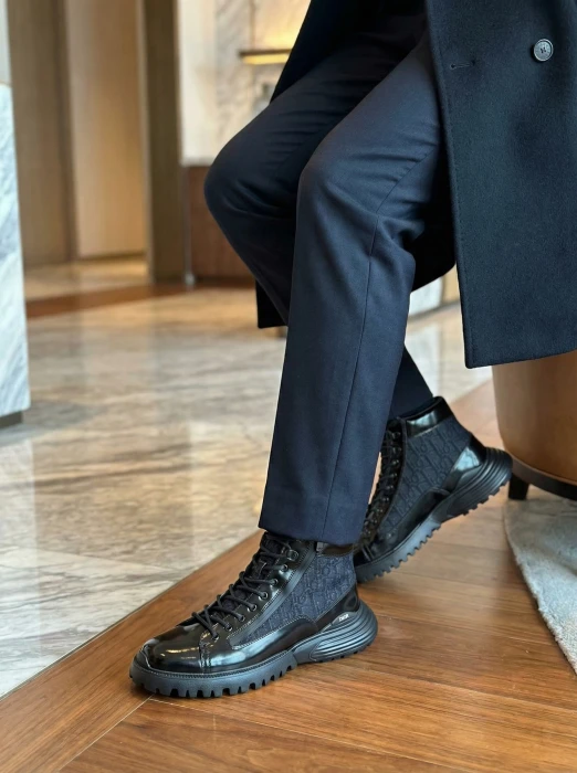 CHRISTIAN DIOR Мужские ботинки Oblique