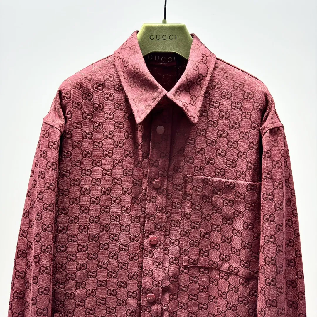GUCCI Мужская рубашка красная GUCCI Мужская рубашка красная