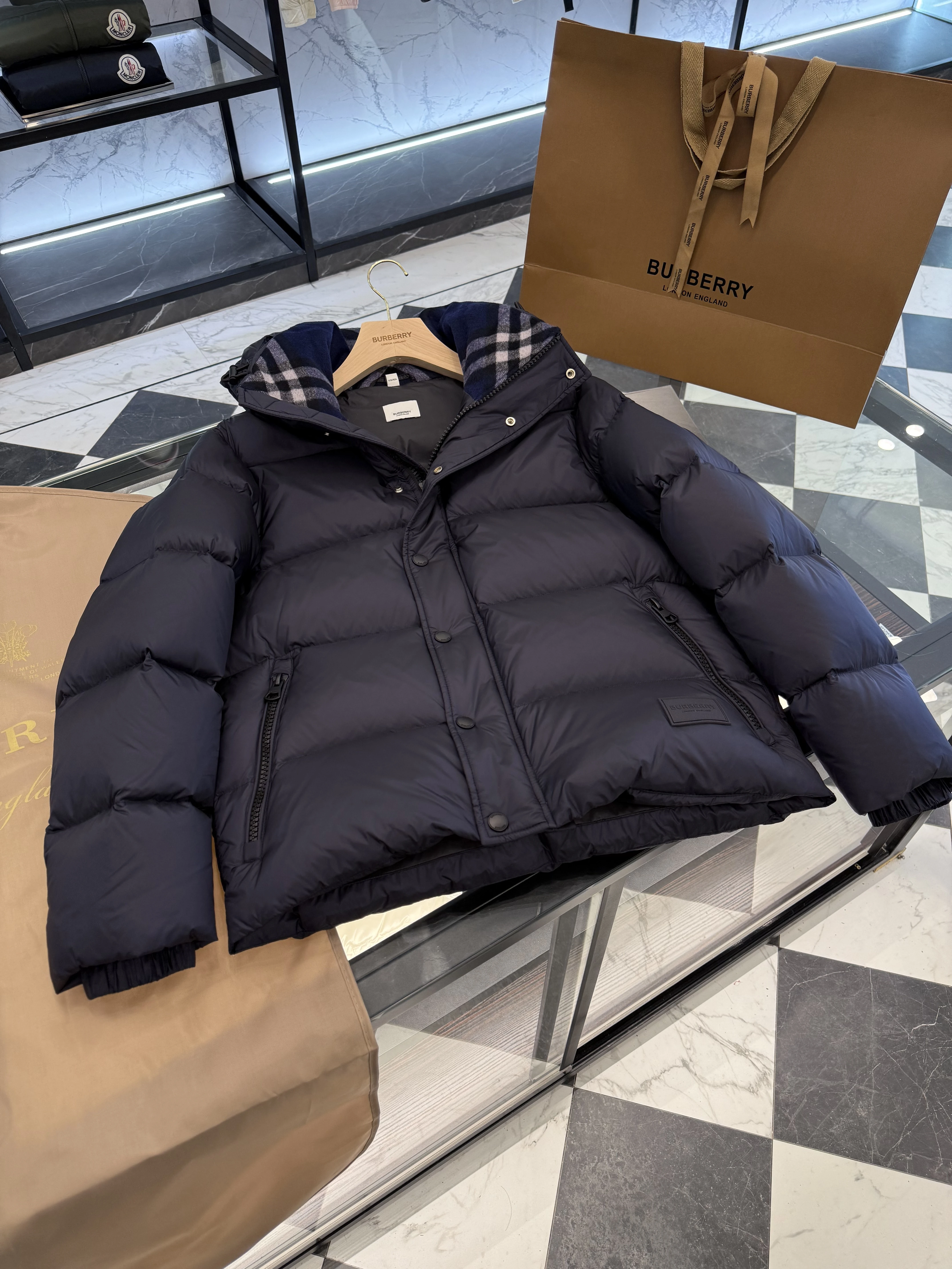 BURBERRY Мужской пуховик из гусиного пуха