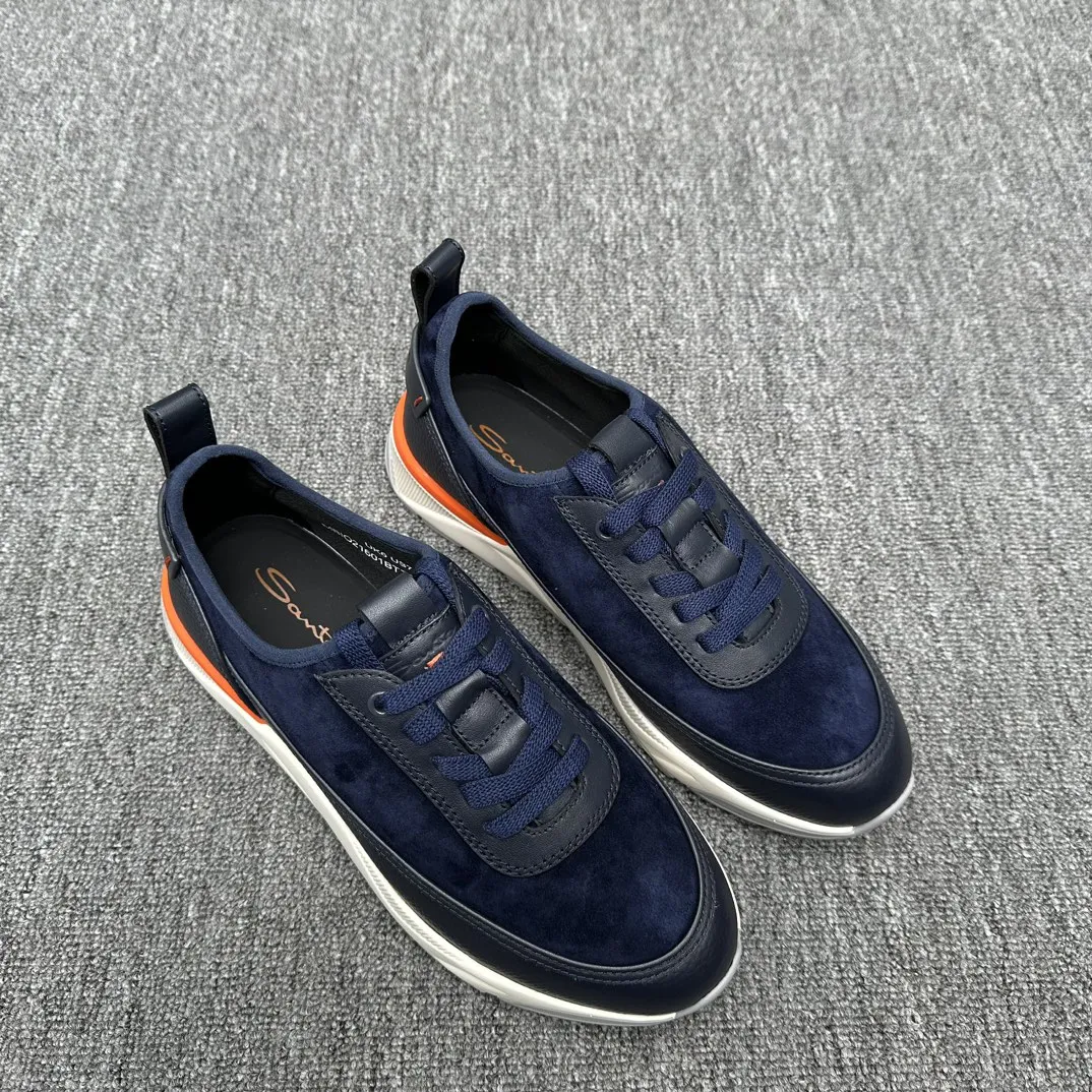 SANTONI Мужские кроссовки темно-синие SANTONI Мужские кроссовки темно-синие