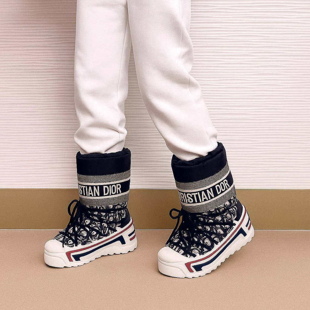 CHRISTIAN DIOR Женские высокие ботинки луноходы CHRISTIAN DIOR Женские высокие ботинки луноходы