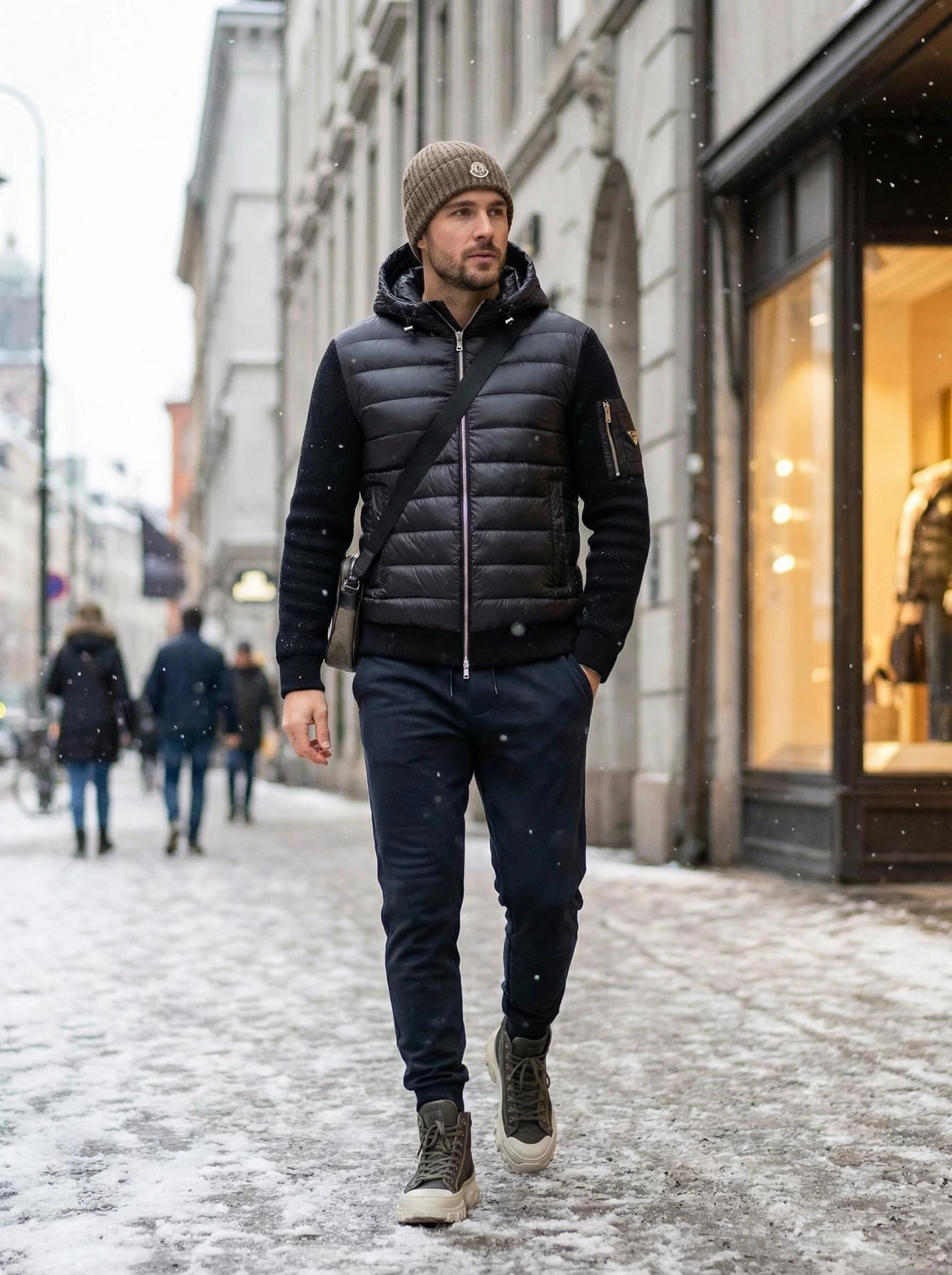 PRADA Мужская ветровка на пуховом наполнителе PRADA Мужская ветровка на пуховом наполнителе