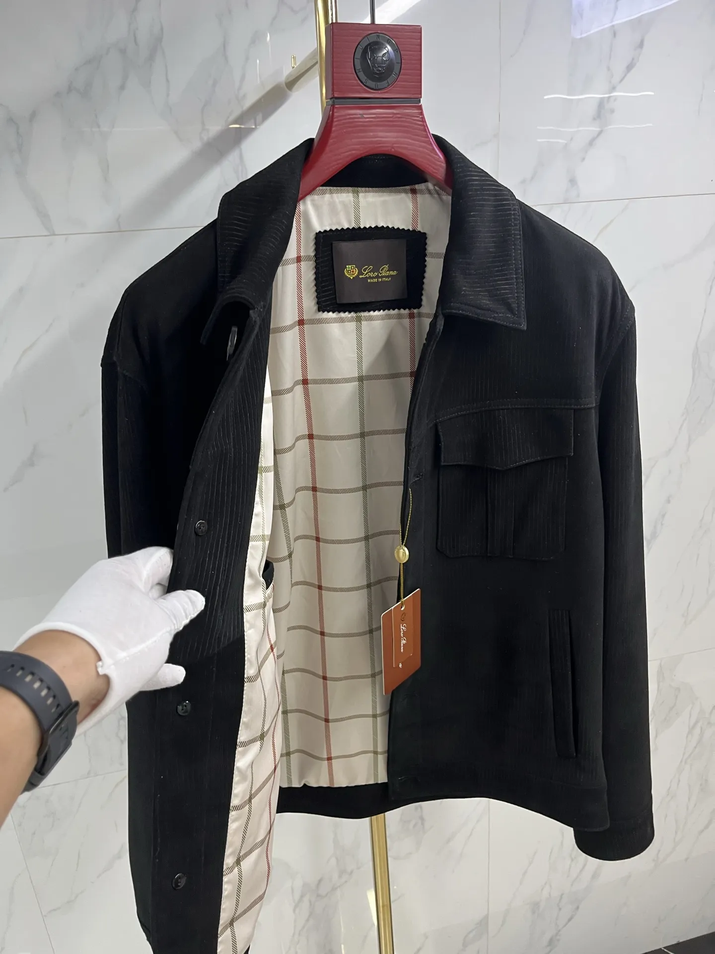 LORO PIANA Мужская куртка из замши