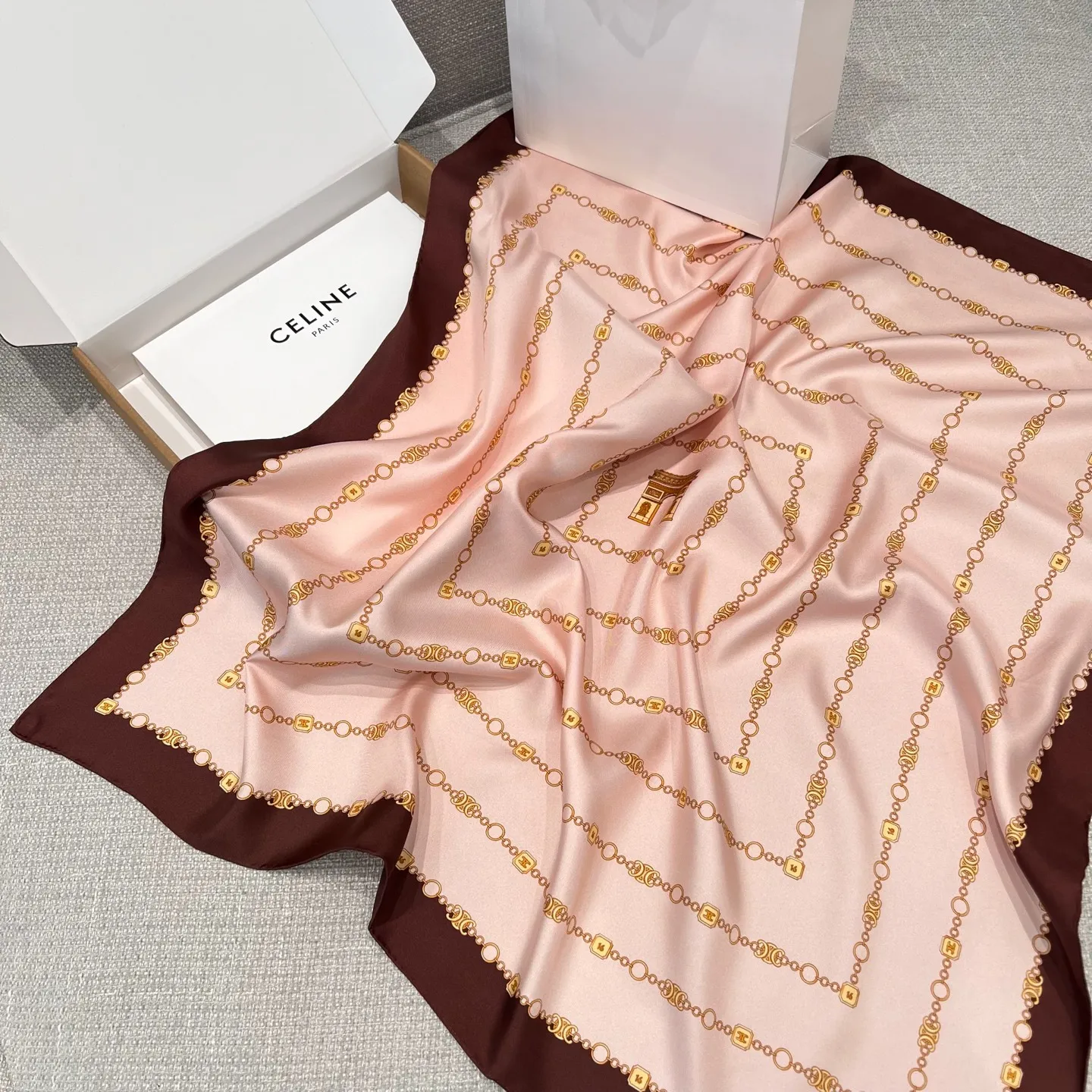 CELINE Женский платок шёлк