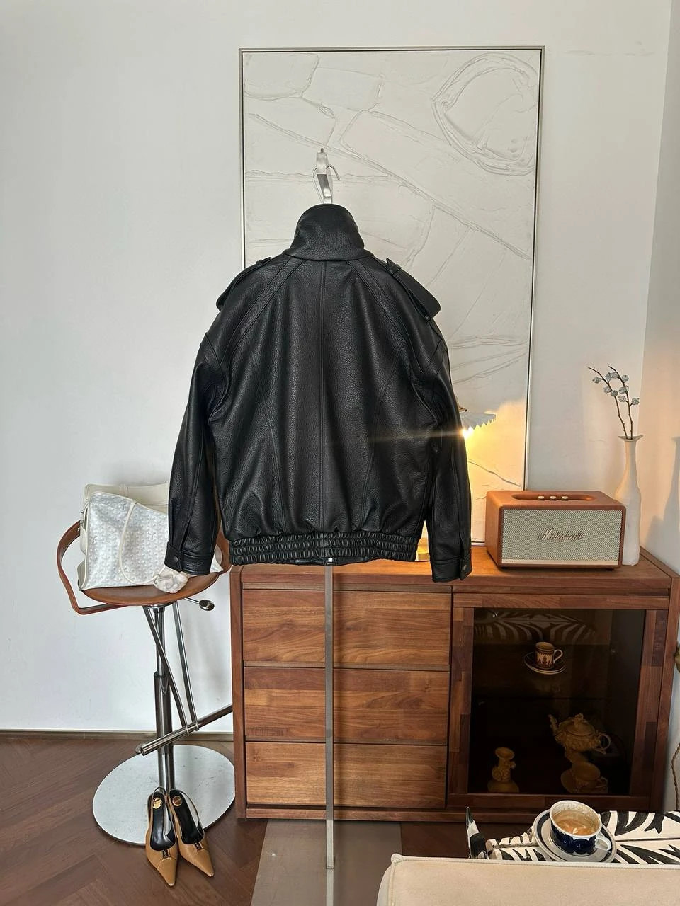 SAINT LAURENT Женская кожаная куртка SAINT LAURENT Женская кожаная куртка