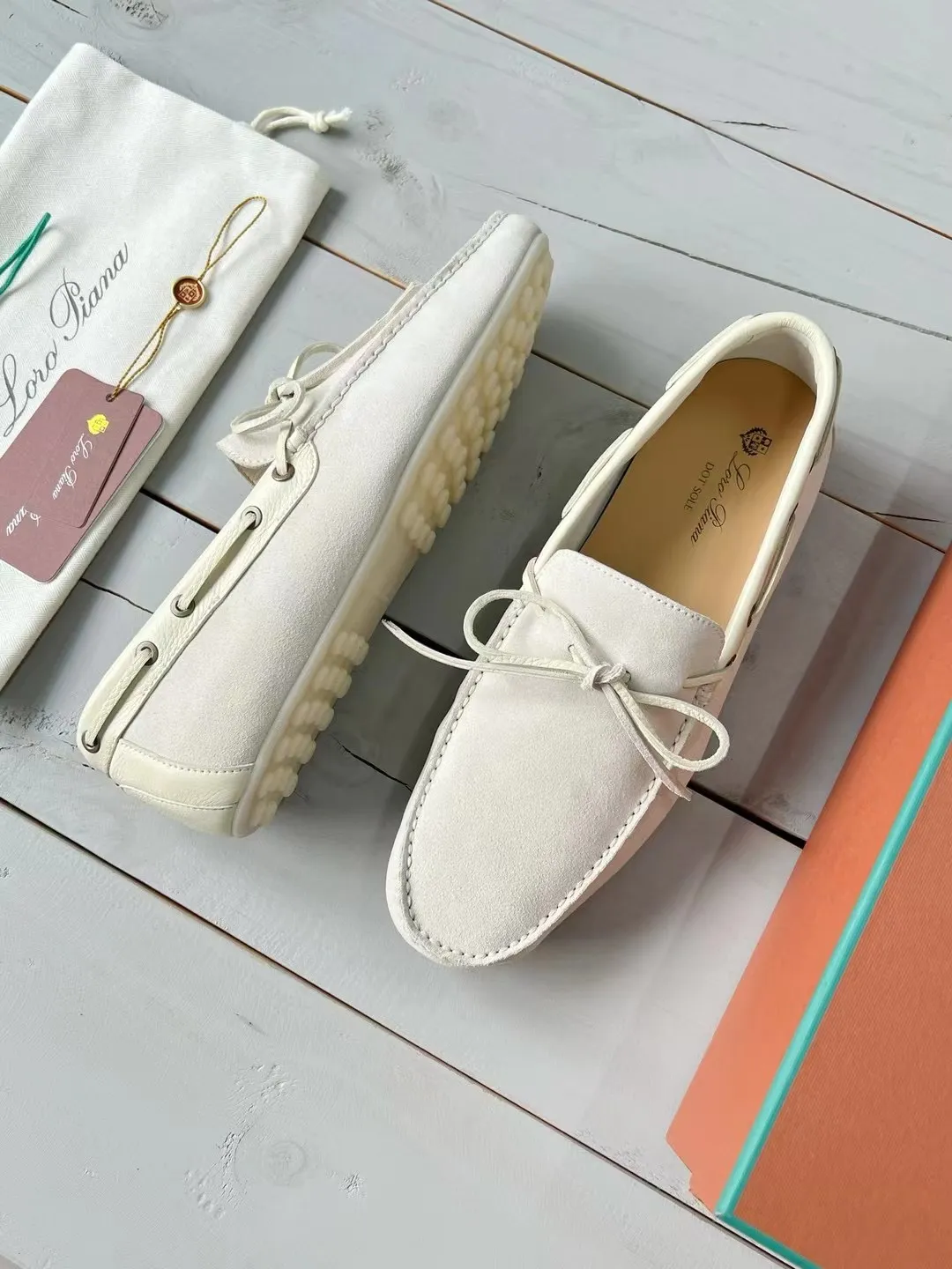 LORO PIANA Мужские мокасины с точечной подошвой