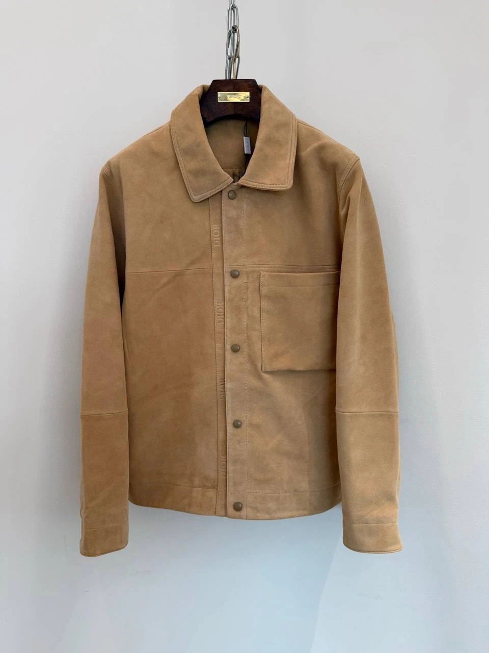 CHRISTIAN DIOR Мужская кожаная куртка из овчины CHRISTIAN DIOR Мужская кожаная куртка из овчины