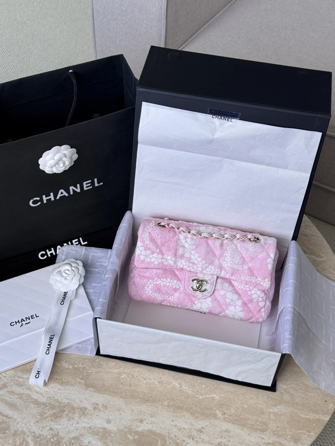 CHANEL Женская сумка CF 25 деним