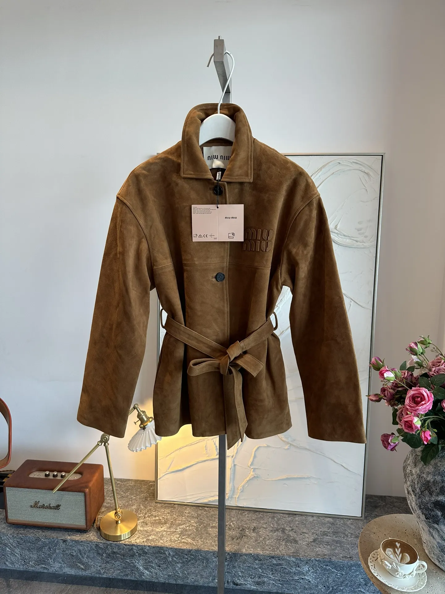 MIU MIU Женская куртка из замши MIU MIU Женская куртка из замши