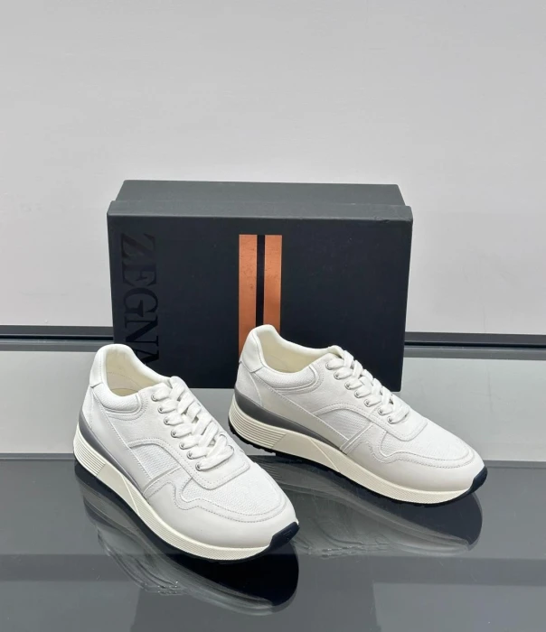 ERMENEGILDO ZEGNA Мужские кроссовки телячья кожа