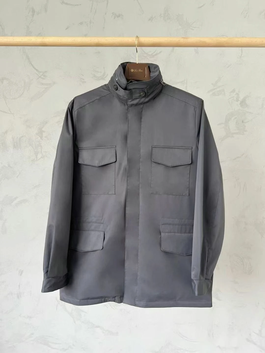 LORO PIANA Мужская куртка с воротником стойкой