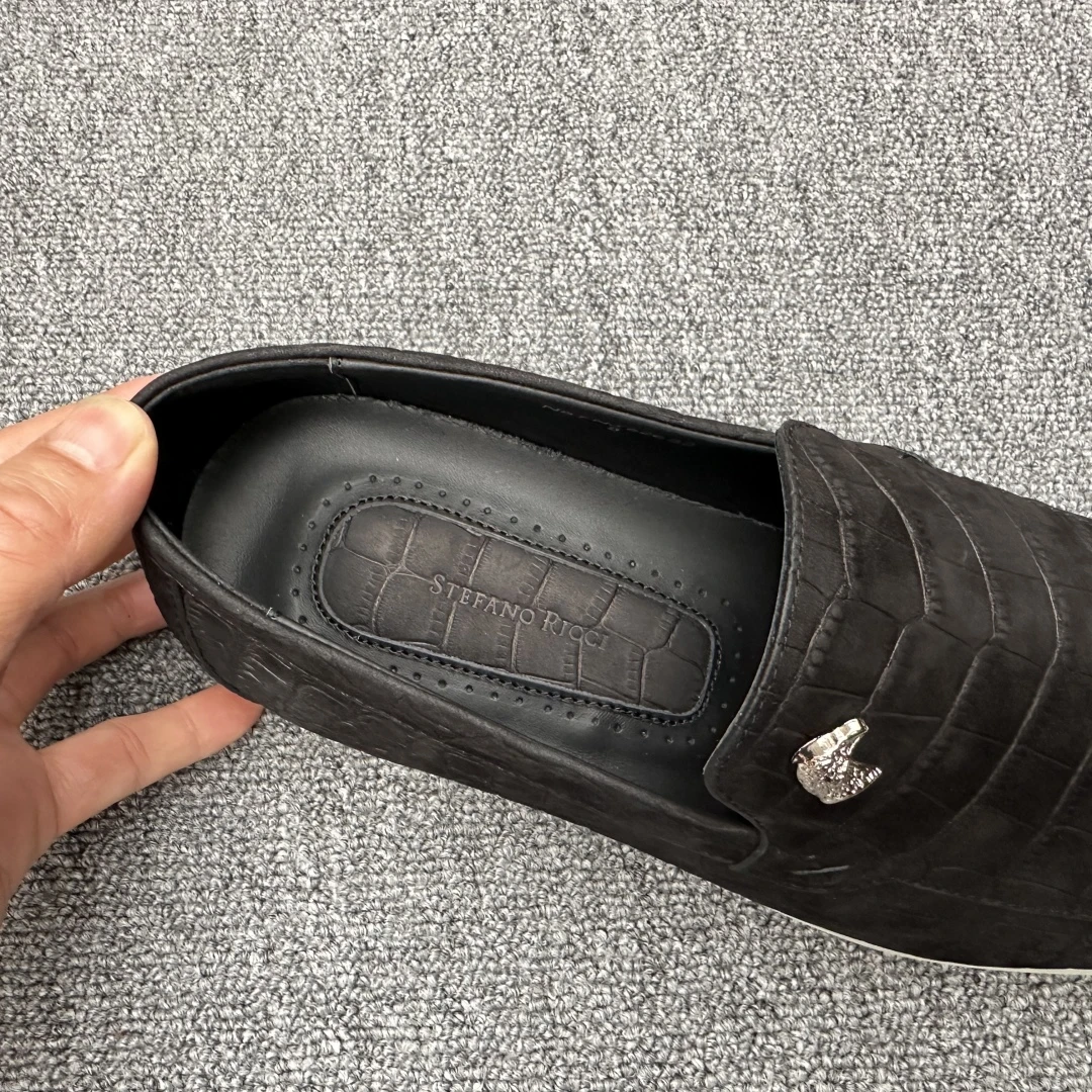 STEFANO RICCI Мужские лоферы из коровьей кожи