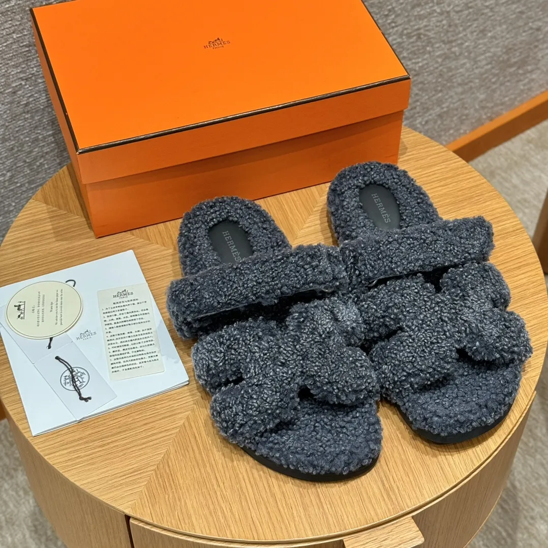 HERMES Мужские сандалии Chypre из шерсти