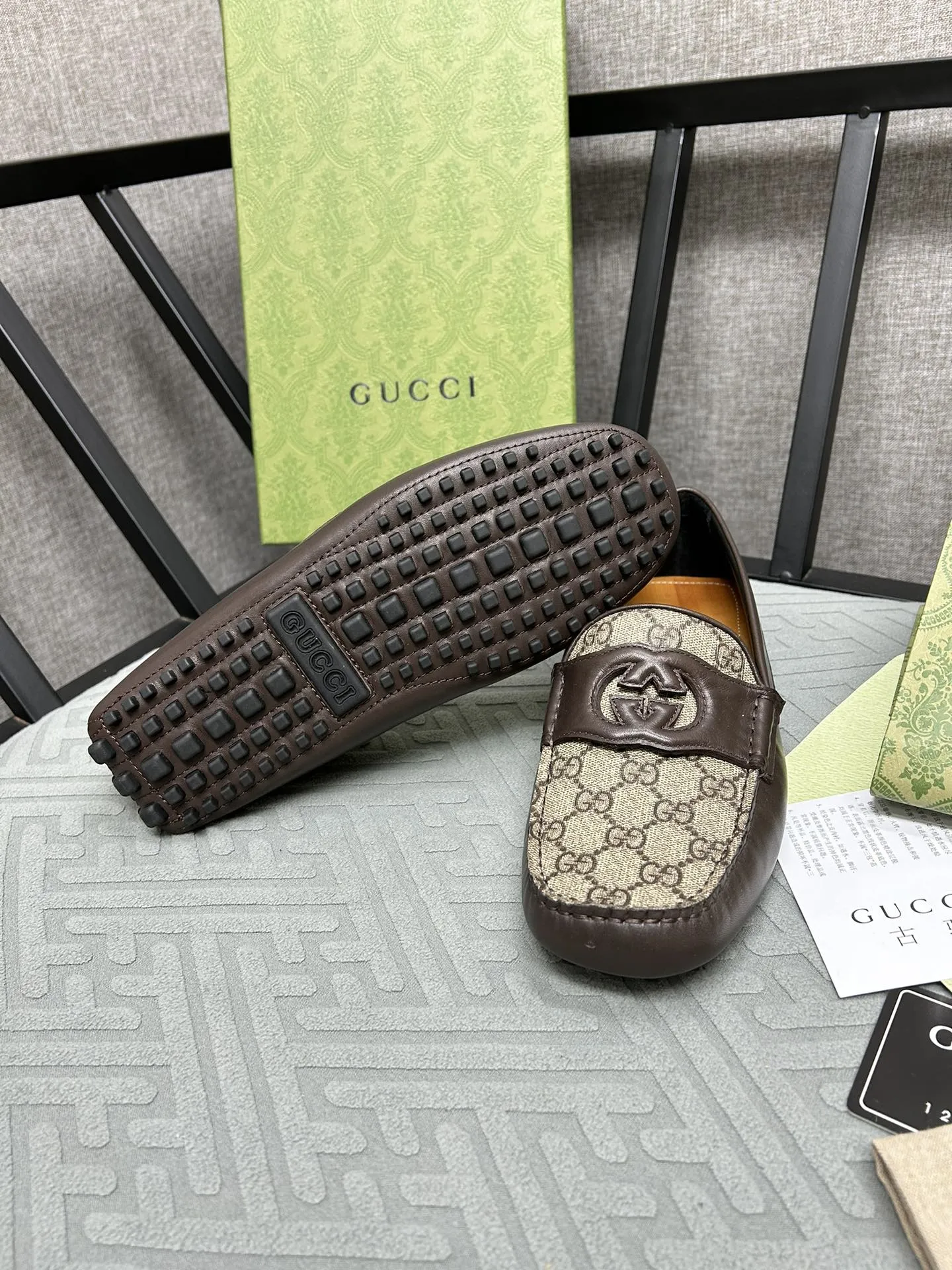 GUCCI Мужские мокасины GG GUCCI Мужские мокасины GG