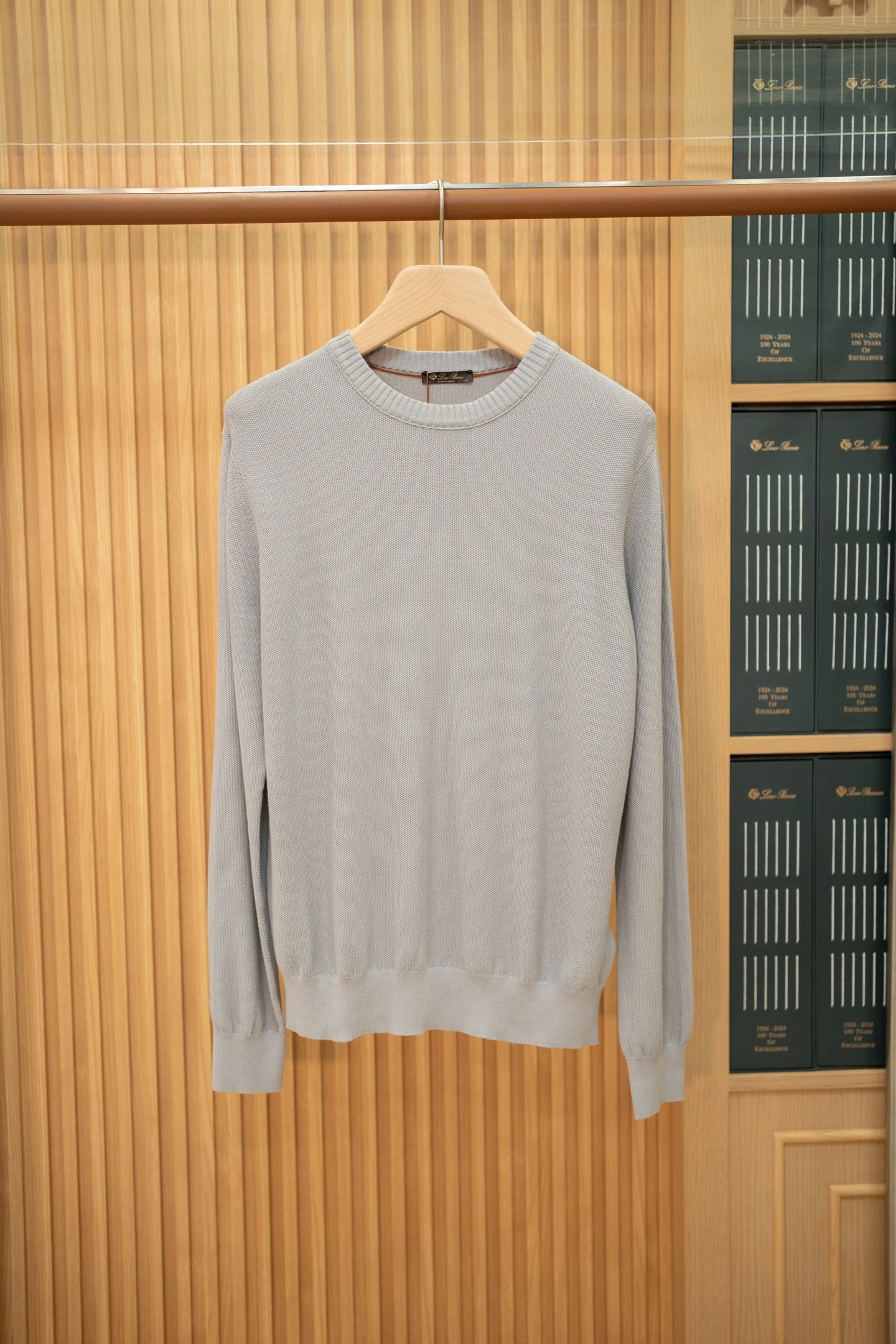 ERMENEGILDO ZEGNA Мужской свитер из кашемира с круглым воротом