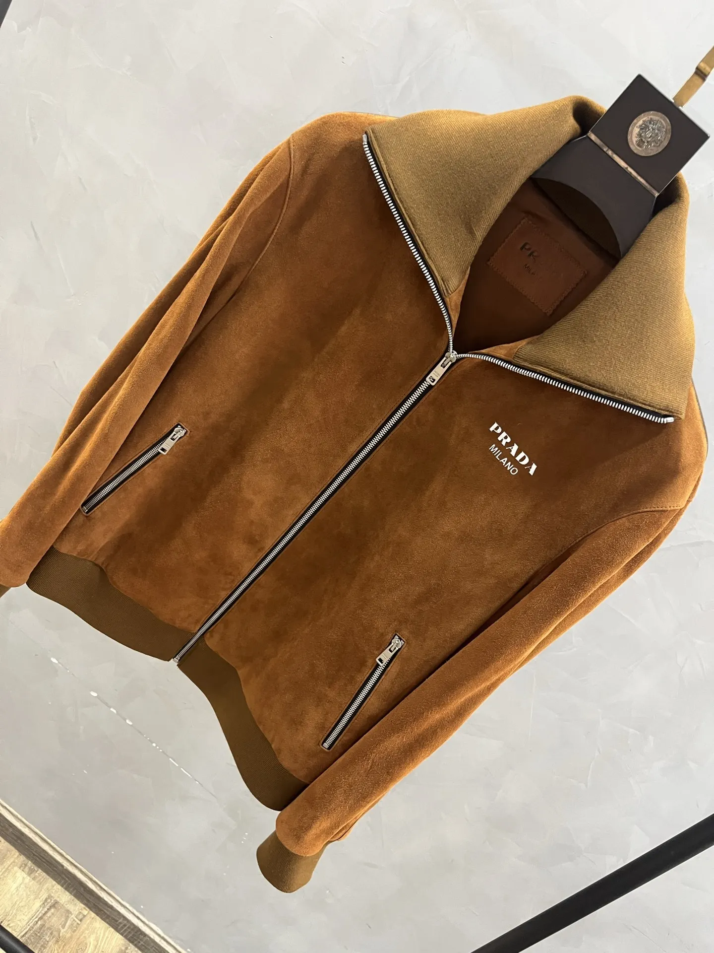 PRADA Мужская куртка из замши PRADA Мужская куртка из замши